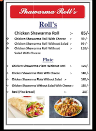 Al Aromas Shawarma menu 2