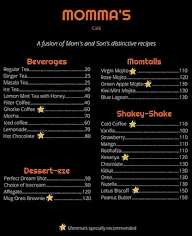 Momma's Cafe menu 2