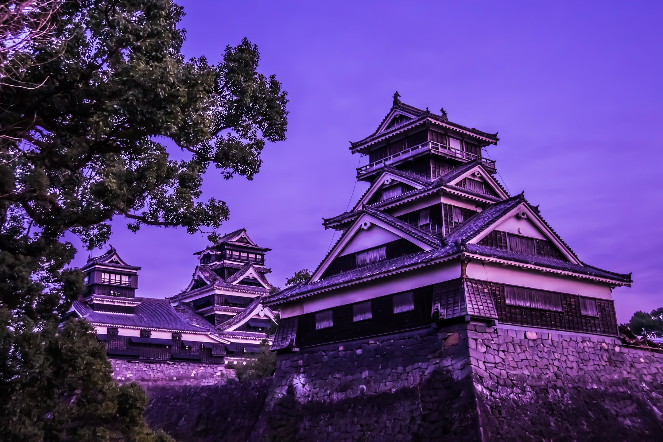 Kumamoto Castle Kato Shrine main castle tower1