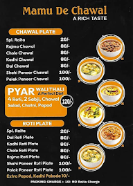 Mamu De Chawal menu 1