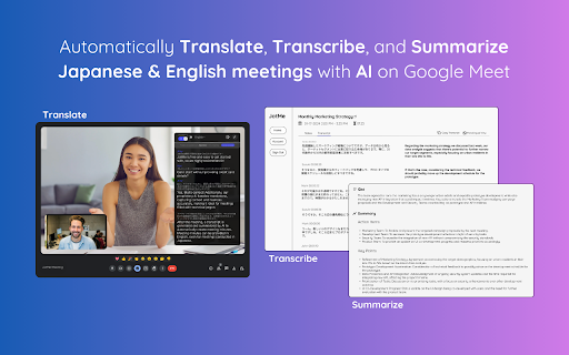 Translate, Transcribe, and Summarize Japanese & English Meetings