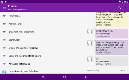  Role Playing Forums- screenshot thumbnail   
