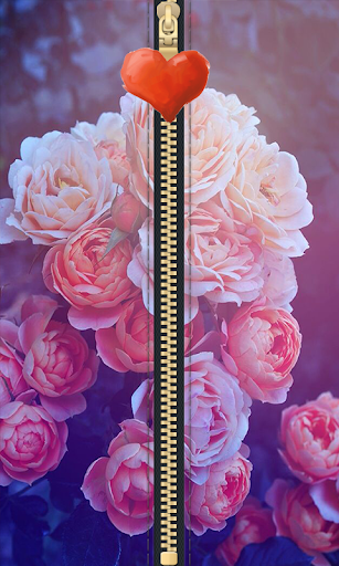 Rose Zipper lock Screen