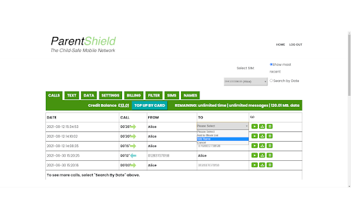 ParentShield Names4Numbers