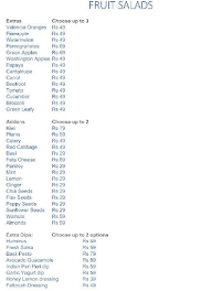 Salad Bar & Company menu 3