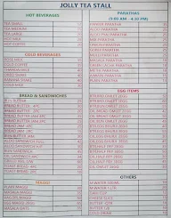 Jolly Tea Stall menu 1