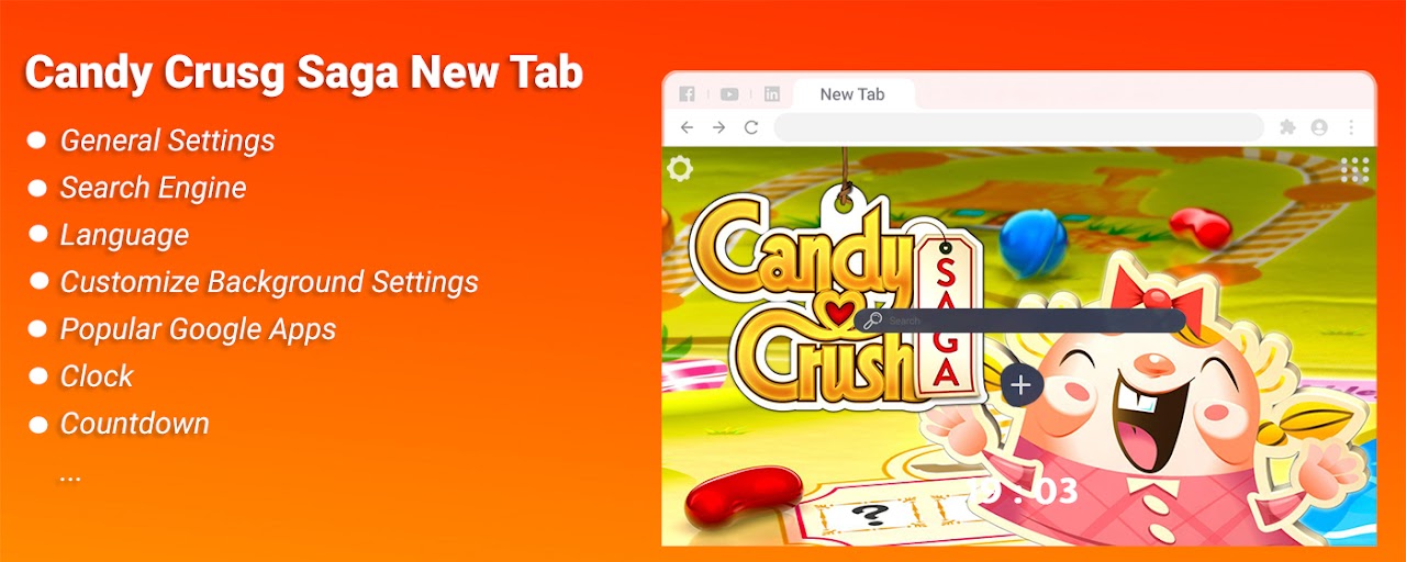 Candy Crush Wallpapers New Tab Preview image 2