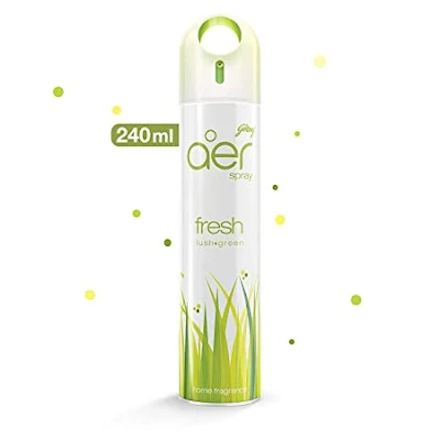 Godrej Aer Home Air Freshener Spray - Fresh Lush Green - 240 ml