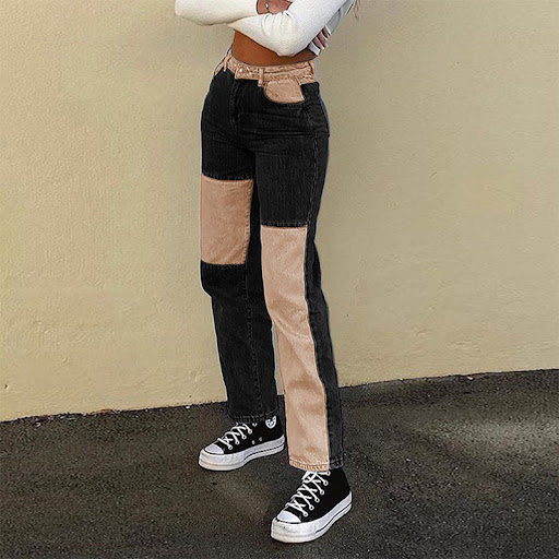 Title 6, New Womens High-waisted Slim Color Matching St...