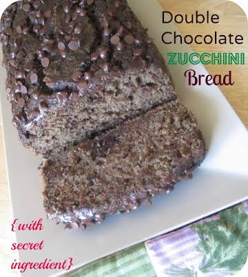 Dbl. Choc. Zucchini Bread {with secret ingredient}