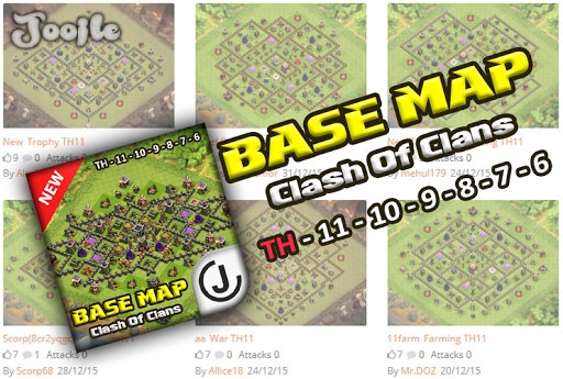 Maps of Clash Of Clans 2016