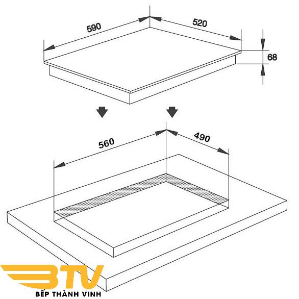 Bếp từ Malloca MIR 593