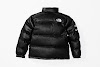 supreme the north face leather nuptse jacket black