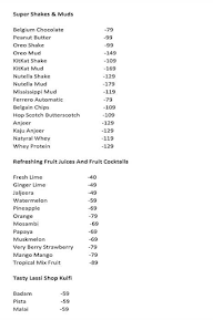 Lassi Shop-Muralinagar menu 8