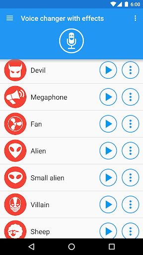 Screenshot Voice changer with effects