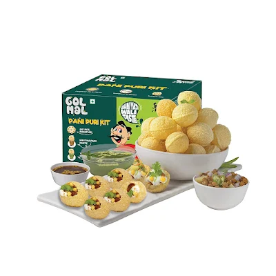 GOL MAL Gol-Mal Pani Puri Instant Golgappa Pack Ready To Fry - 250 gm