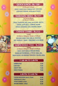 Apoorva's Sangeetha Veg menu 3