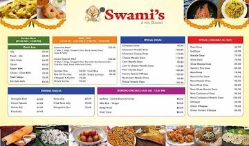 Swami's menu 