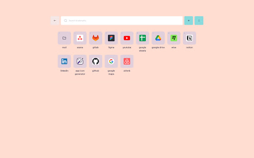 New Tab with Visual Bookmarks