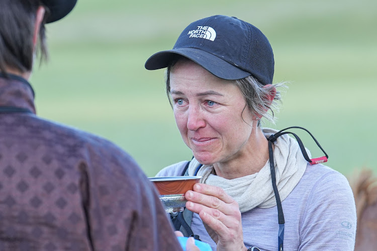 An emotional Willemein Jooste after the gruelling eight-day race.