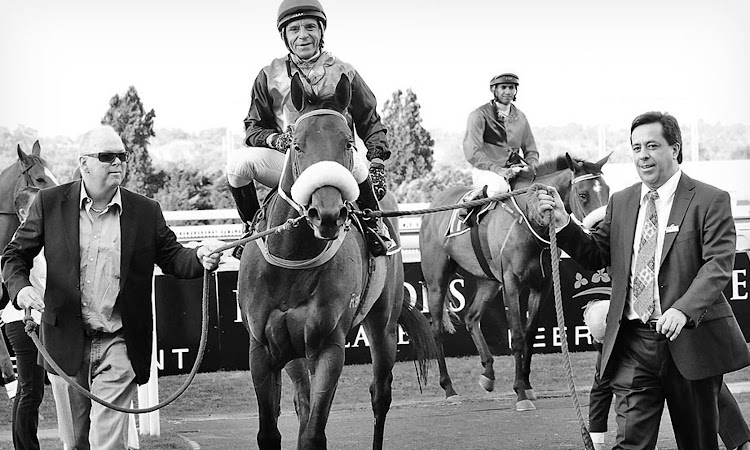 Steinhoff CEO Markus Jooste was described as a man of integrity by a businessman who has known him for 30 years. A horseracing enthusiast, Jooste, pictured far right, owned horses across the world.