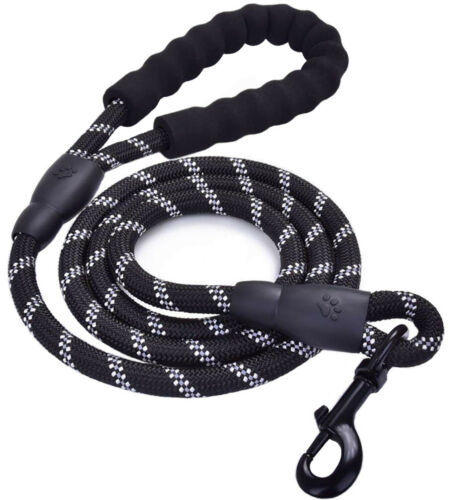 Title 4, Reflective Nylon Braided Dog Traction Rope, Exp...
