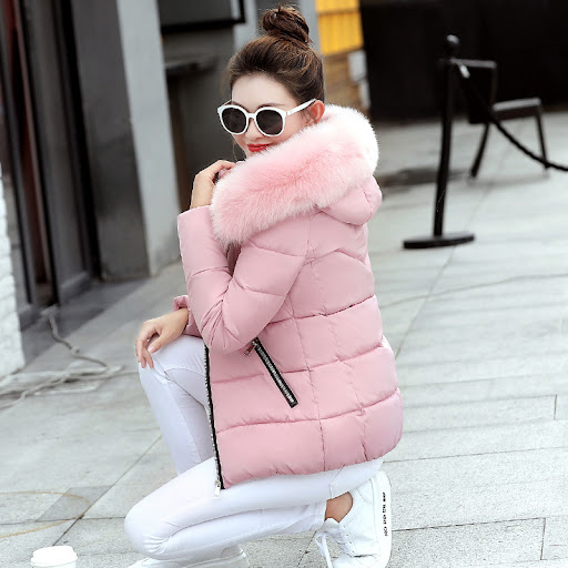 Title 4, Korean Style Hooded Down Padded Jacket All-Matc...