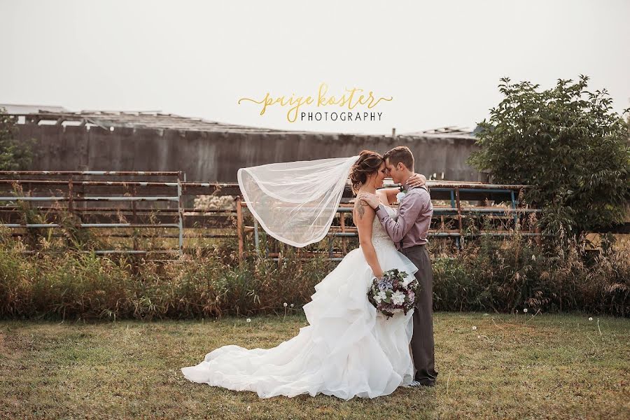 Wedding photographer Paige Koster (paigekoster). Photo of 9 May 2019