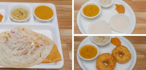 1 Onion Dosa + 2 Idli With 2 Vada