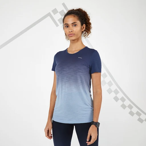 Architectuur Flikkeren Boomgaard Kiprun Care Womens Breathable Running T Shirt Blue Grey in Electronic City  - magicpin | February, 2023
