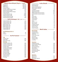 Buhari Restaurant menu 1