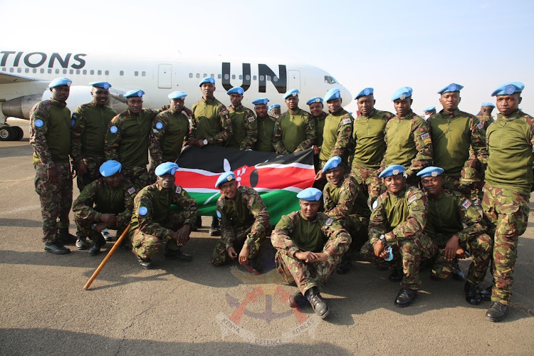 KDF soldiers.