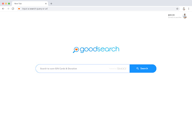 Goodsearch - Search & earn money for charity chrome extension