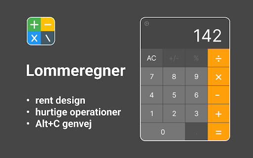 Lommeregner online app