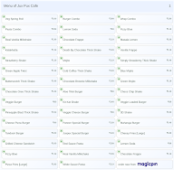 Jux Pux Cafe menu 1
