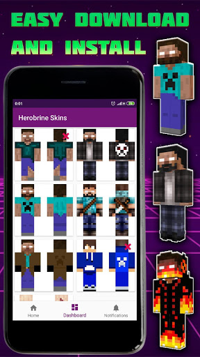Screenshot Herobrine Skins for Minecraft