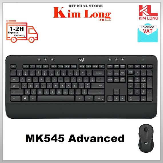 Bô Ban Phim Chuôt Logitech Không Dây Mk545 - Chính Hãng