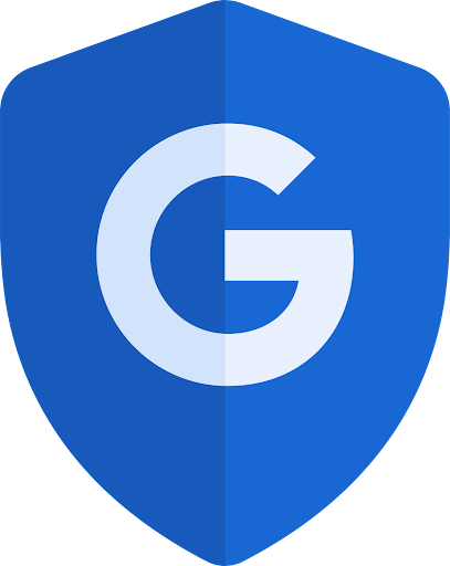 Blue シールドには Safer with Google が表示されています