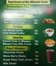 Pm's Basil Tea menu 1