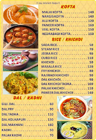 Kathiyawadi Jalsa Hotel menu 2