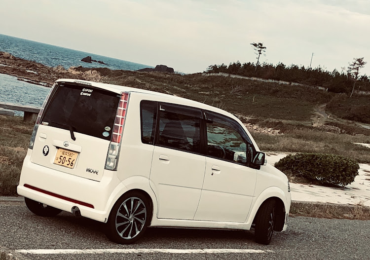 ムーヴカスタムのドライブ・またまた海🏖・モグラがな？・事故には気をつけように関するカスタム事例の投稿画像2枚目