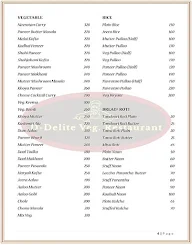 D Delite Vegetarian Restaurant menu 3