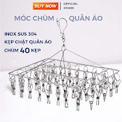 [Mã Bmlta50 Giảm Đến 50K] Móc Chùm Inox 304 Jodily Starhome