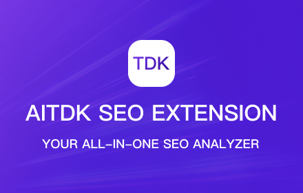 AITDK SEO Extension - Traffic, Keywords, Whois, SEO analyzer small promo image