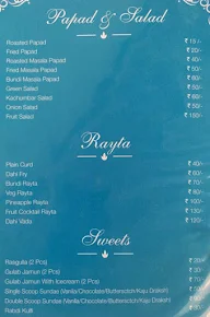 Tathastu Restuarant menu 5