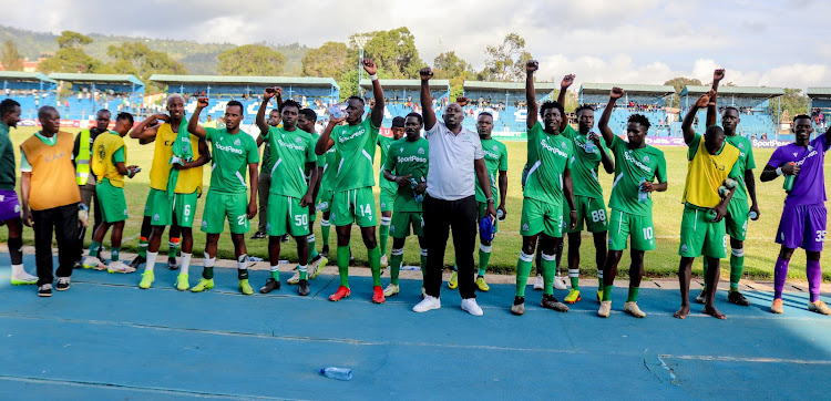 Gor Mahia players celebrate