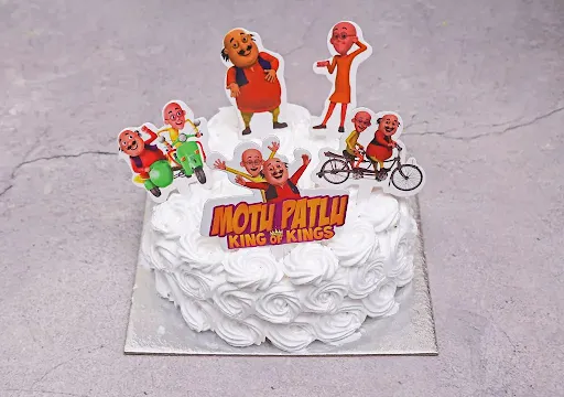 Motu Patlu Pineapple Cake [500 Grams]