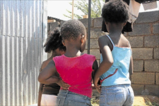 ABUSE OF INNOCENCE: Three little girls, aged four and six, have been raped, allegedly by their teenage uncle. Photo: Bafana Mahlangu