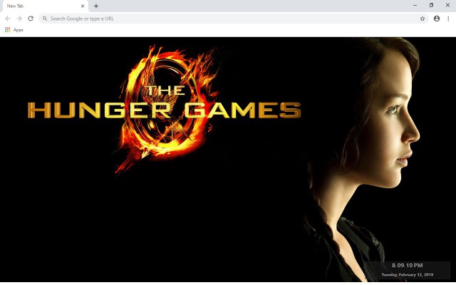 The Hunger Games New Tab Theme