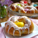 Individual Italian Easter Bread Rings...Easy Step by Step Directions was pinched from <a href="https://www.christinascucina.com/individual-italian-easter-bread/" target="_blank" rel="noopener">www.christinascucina.com.</a>